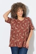 T-Shirt, Giraffe, A-Linie, V-Ausschnitt, Halbarm