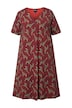 Šaty, zebří vzor, áčkový střih, V výstřih, polo rukávy
