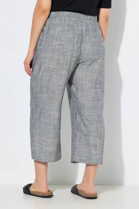 Culottebyxa Rose, ränder, linnemix, vida ben