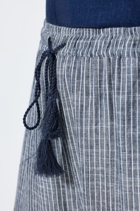 Culottebyxa Rose, ränder, linnemix, vida ben