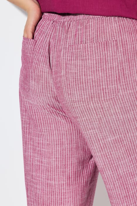 Culottebyxa Rose, ränder, linnemix, vida ben