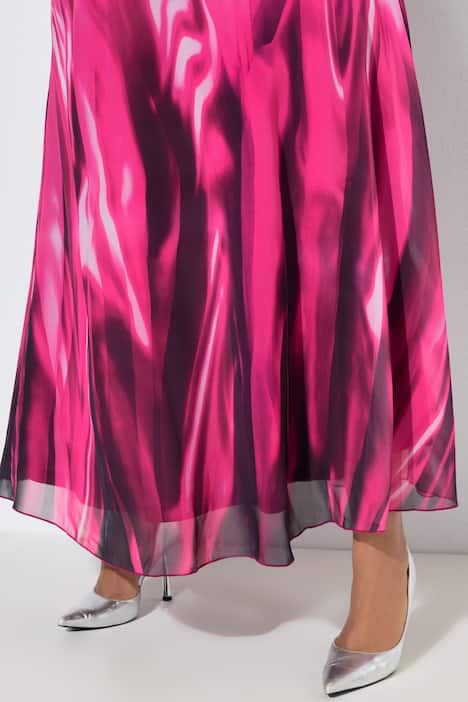 Maxi-jurk met halternek