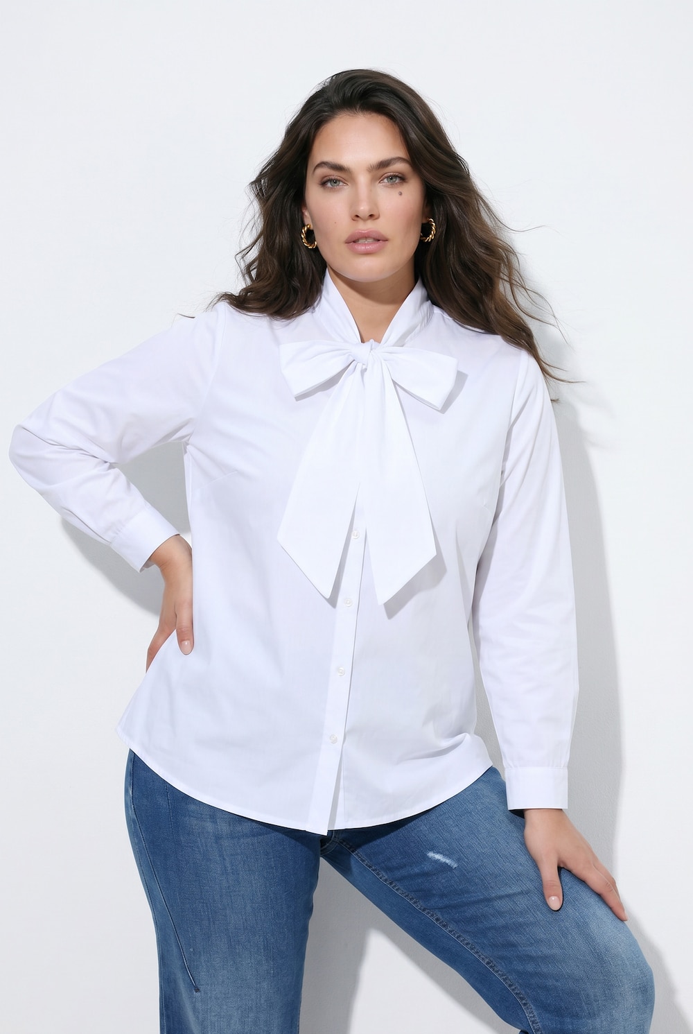 Hemdbluse, Schluppe, Langarm