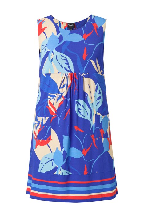 Žerzejové šaty, áčkový střih, kulatý výstřih, bez rukávů, kapsy