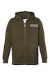 Men+ Sweatjacke, Kapuze, Print, Kängurutasche, bis 8 XL