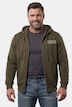 Men+ Sweatjacke, Kapuze, Print, Kängurutasche, bis 8 XL