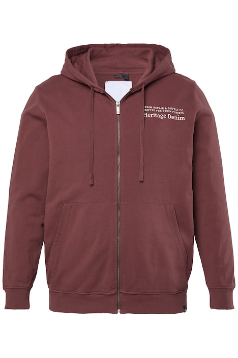 Pánská mikina+ na zip, kapuce, potisk, klokaní kapsa, do vel. 8XL