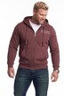 Men+ Sweatjacke, Kapuze, Print, Kängurutasche, bis 8 XL