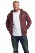 Men+ Sweatjacke, Kapuze, Print, Kängurutasche, bis 8 XL