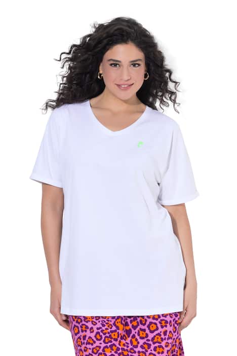 Tričko, potisk na zádech, volný střih, kulatý výstřih, polodlouhý rukáv