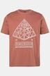 T-shirt, ronde hals, grote print, tot 8XL