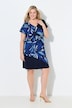 Abstract Floral Chiffon Panel Dress