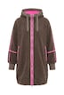 Dlouhá bunda Teddy, oversize, kapuce