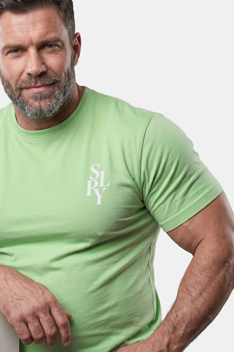 T-Shirt, Rundhals, großer Print, bis 8 XL