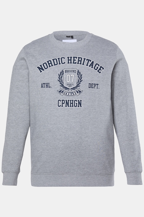 Sweter, duży nadruk, okrągły dekolt, rozm. do 8XL