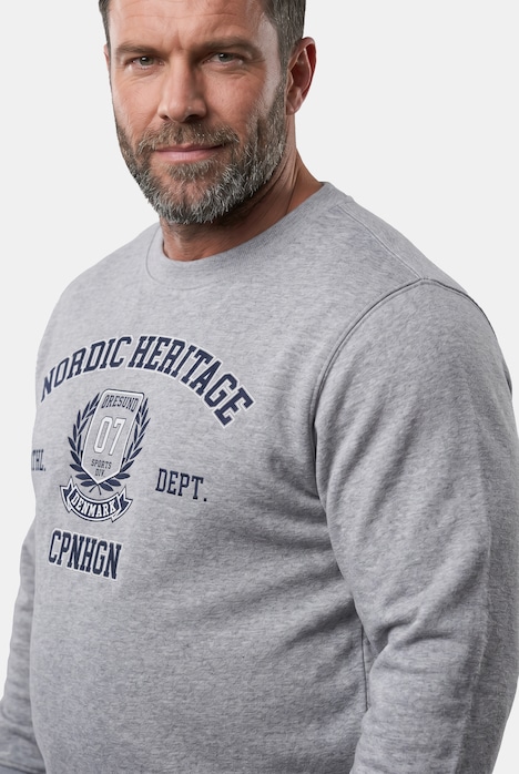 Sweter, duży nadruk, okrągły dekolt, rozm. do 8XL