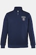 Sweatshirt, Troyerkragen, Print, bis 8 XL
