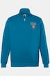 Sweatshirt, Troyerkragen, Print, bis 8 XL