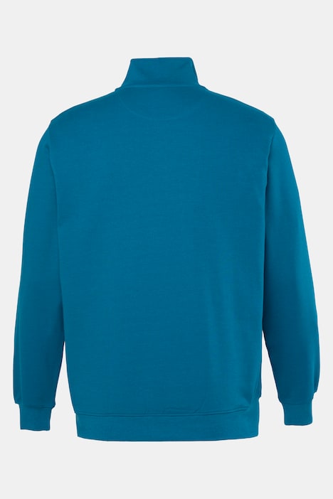 Sweatshirt, Troyerkragen, Print, bis 8 XL