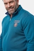 Sweatshirt, Troyerkragen, Print, bis 8 XL