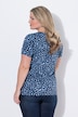 T-shirt, luipaardpatroon, hert, ronde hals, korte mouw