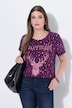 T-shirt, luipaardpatroon, hert, ronde hals, korte mouw