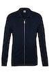 Strickjacke, Polokragen, Zipper, bis 8 XL