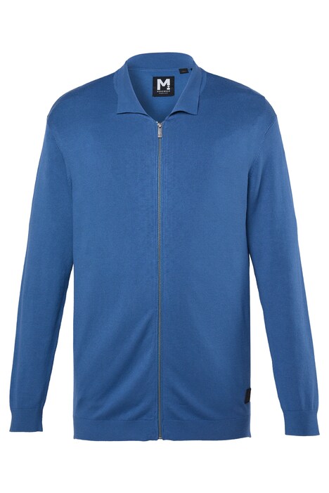 Strickjacke, Polokragen, Zipper, bis 8 XL
