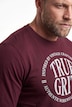 Langarmshirt, Rundhals, Rücken Print, bis 8 XL