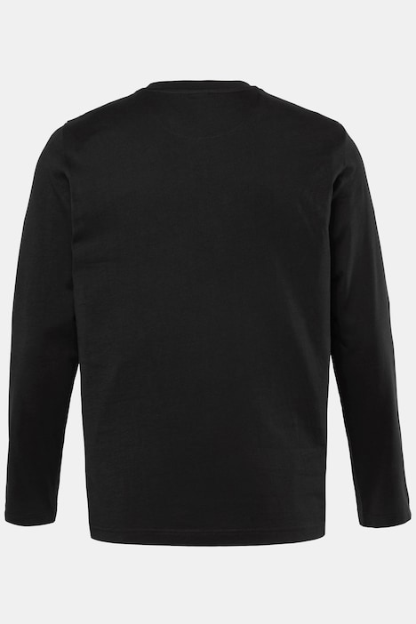 Langarmshirt, Rundhals, Print, bis 8 XL