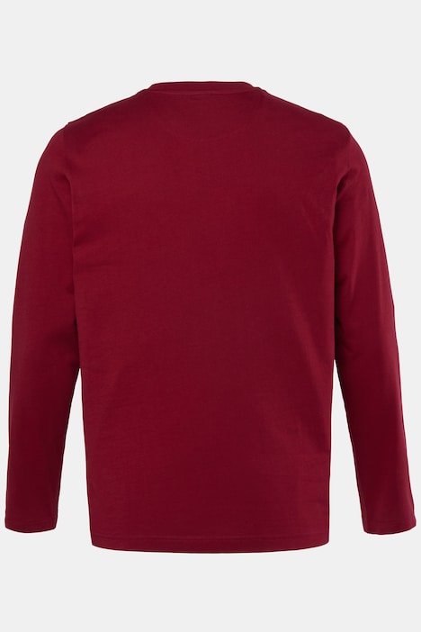 Langarmshirt, Rundhals, Print, bis 8 XL