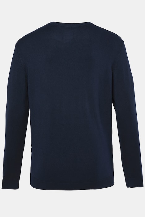 Pullover, Feinstrick, Rundhals, bis 8 XL