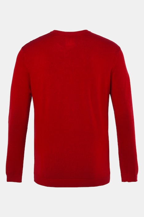 Tröja, finstickad, rund hals, upp till 8XL