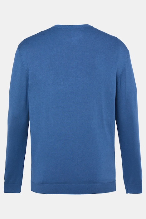 Pullover, Feinstrick, Rundhals, bis 8 XL
