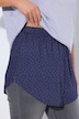 Blouseverlenging, stippen, A-lijn, afgeronde zoom