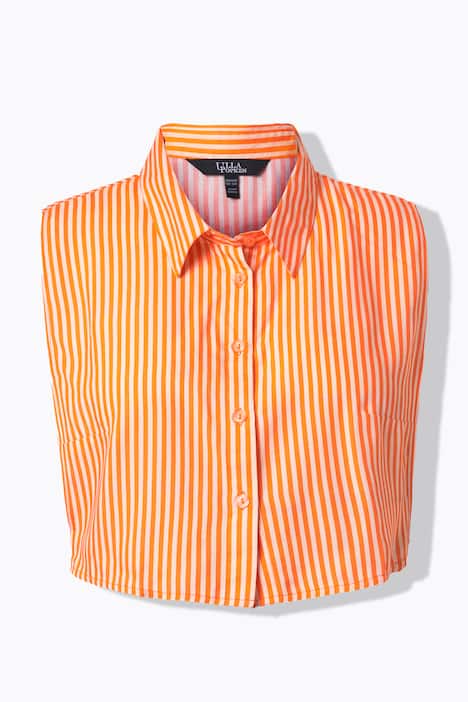 Blusenkragen, Streifen, Knopfleiste, zum Unterziehen