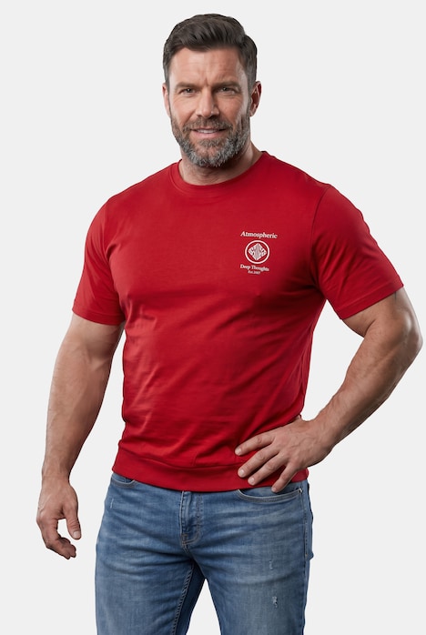 Tričko, střih na bříško, krátké rukávy, potisk vpředu, kulatý výstřih, do vel. 8XL