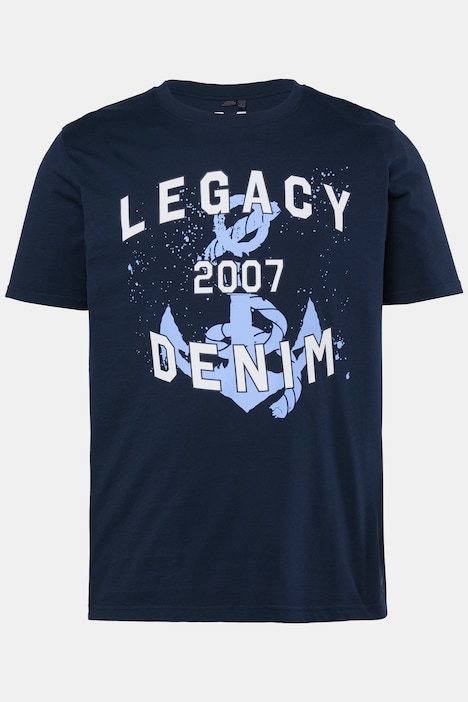 T-shirt, rękaw 1/2, nadruk z przodu, okrągły dekolt, w rozm. do 8XL