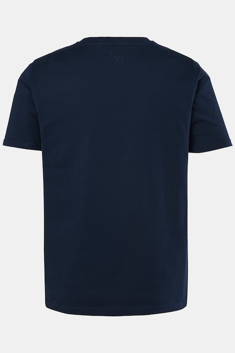 T-shirt, rękaw 1/2, nadruk z przodu, okrągły dekolt, w rozm. do 8XL