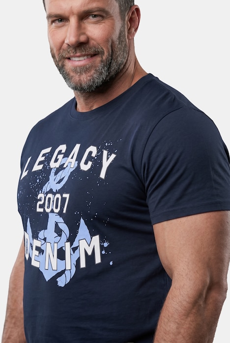 T-shirt, rękaw 1/2, nadruk z przodu, okrągły dekolt, w rozm. do 8XL