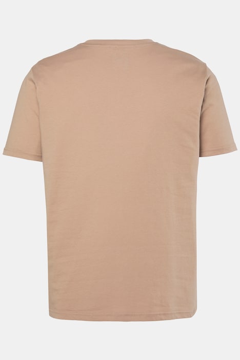 T-shirt, rękaw 1/2, nadruk z przodu, okrągły dekolt, w rozm. do 8XL