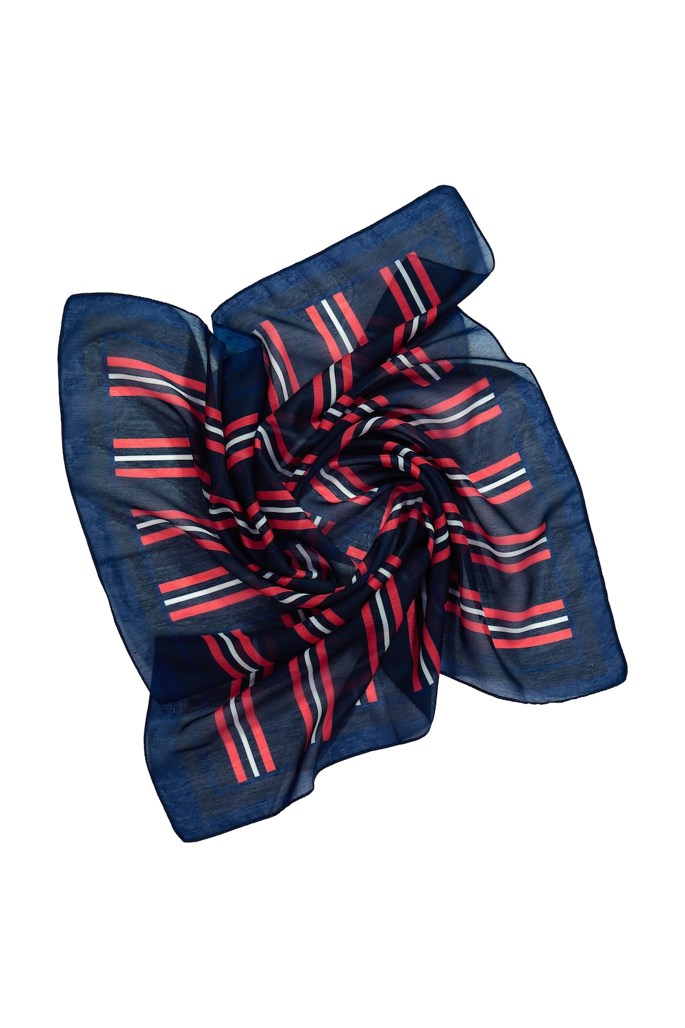 Stora storlekar Sjal, Dam, blå, storlek: One Size, Polyester, Ulla Popken