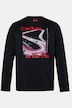 Shirt met lange mouwen, print op de voorkant, ronde hals, tot 8XL