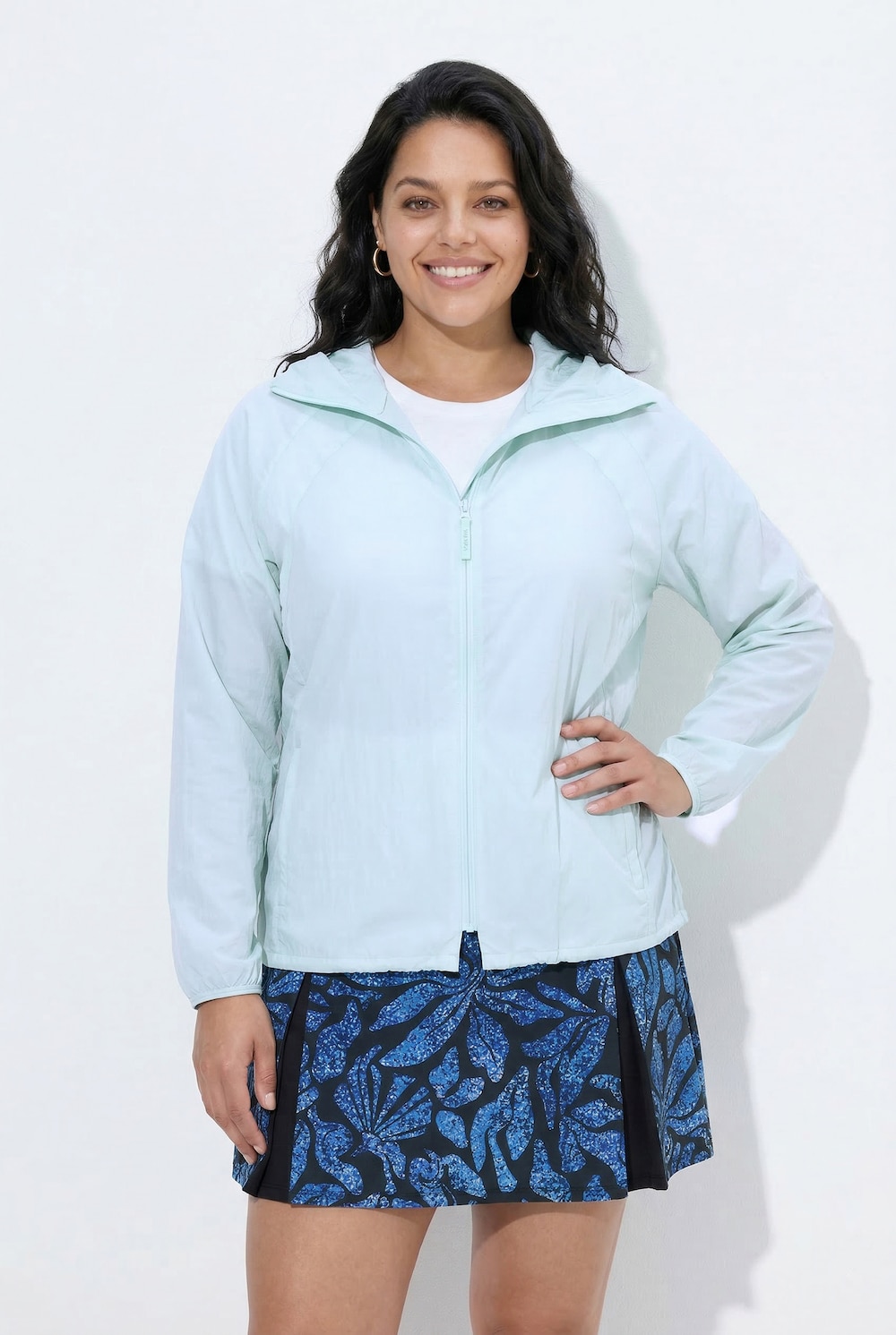 Outdoor-Jacke, LSF 30+, wasserabweisend, Kapuze