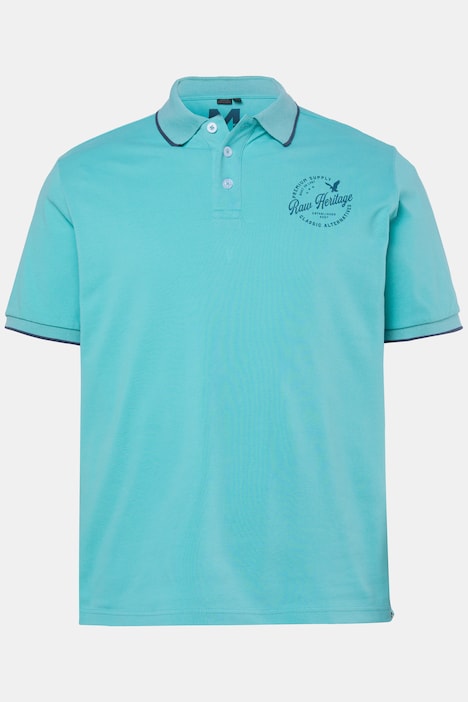 Koszulka polo, rękaw 1/2, pika, nadruk na piersi, rozm. do 8XL
