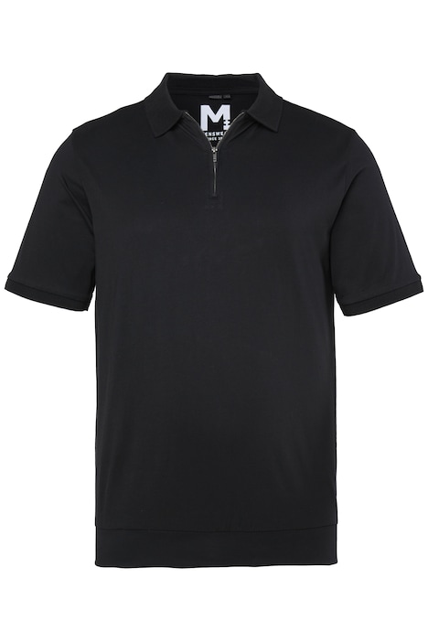 Polokošile, střih na bříško, krátké rukávy, zip, do vel. 8XL