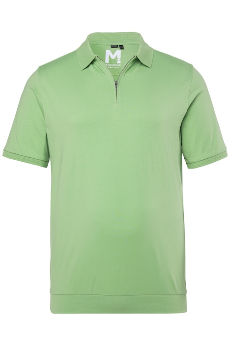 Polokošile, střih na bříško, krátké rukávy, zip, do vel. 8XL