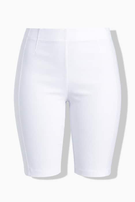 Bengalin short, elastische slim fit, metallic print