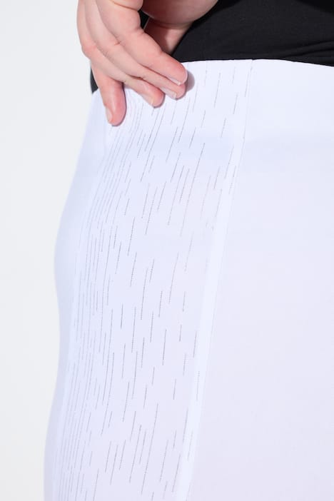 Bengalin short, elastische slim fit, metallic print