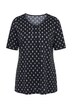 T-Shirt, Biesen, A-Linie, V-Ausschnitt, Halbarm